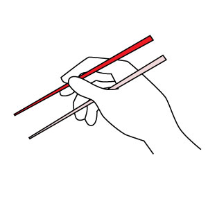 How To Use Chopsticks Step 2