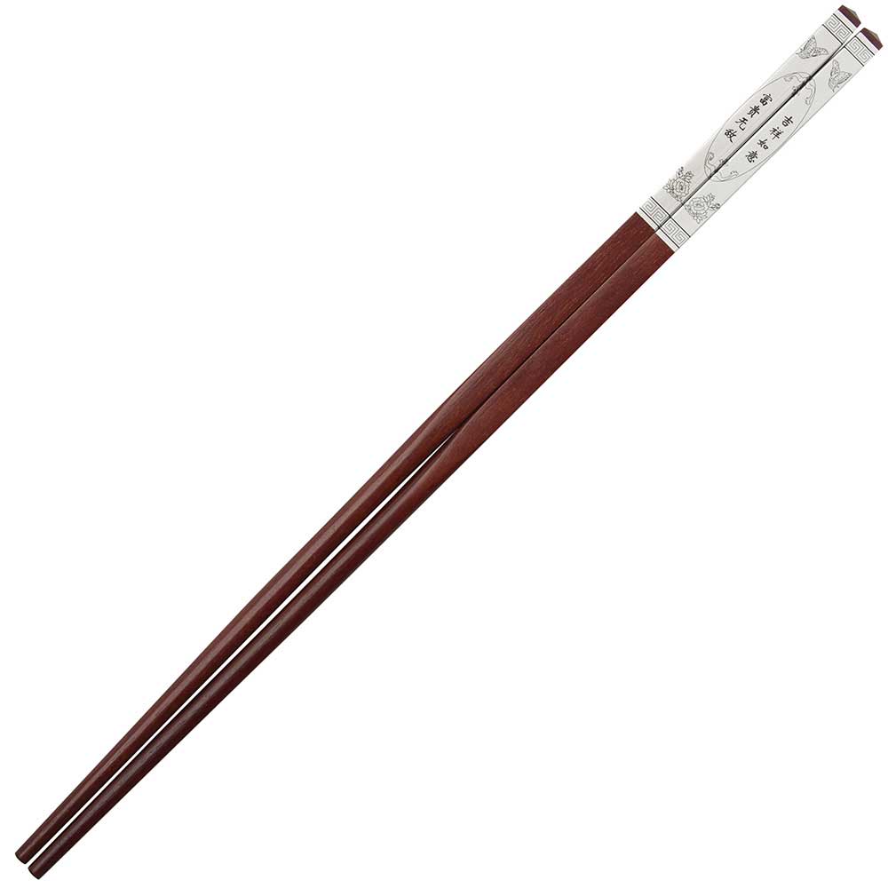 Dinner 49-51g 210mmL Details about   S999 Fine Silver Luck Brush-finished Many 福 Chopsticks 