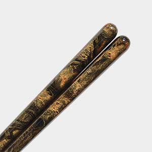 Baroque Gold Hand Painted Wakasa Chopsticks