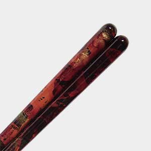 Baroque Red Hand Painted Wakasa Chopsticks