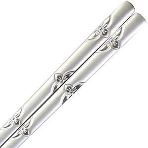 Korean Stainless Steel Chopsticks Flowers