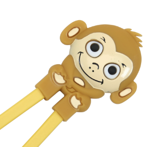 Monkey Childrens Chopsticks Brown Monkey Chopstick Helper brown, childrens chopsticks, chopstick aides, childrens helping chopsticks, helper chopsticks, monkey chopsticks, brown chopsticks, childrens helper chopsticks, childrens training chopsticks