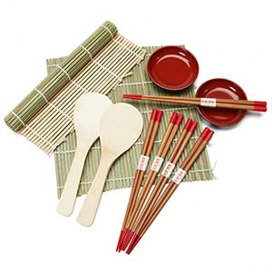  Sushi Making Kit With Soy Sauce Dishes