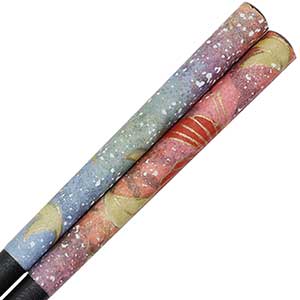 Washi Cranes Winter Sky Japanese Chopsticks