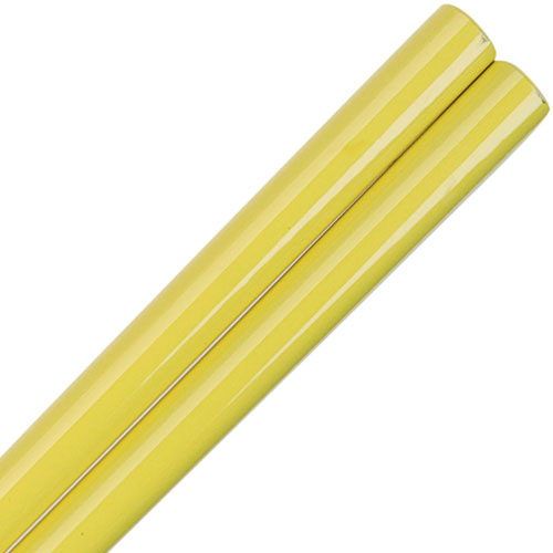 Yellow Lemon Glossy Painted Japanese Style Chopsticks