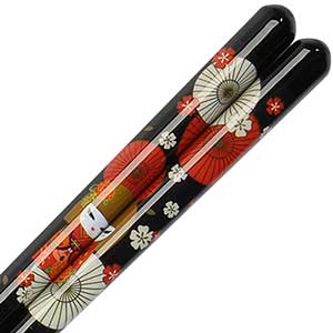  Yume Kokeshi Black Chopsticks