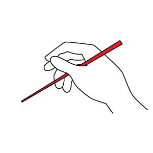How To Use Chopsticks Step 1