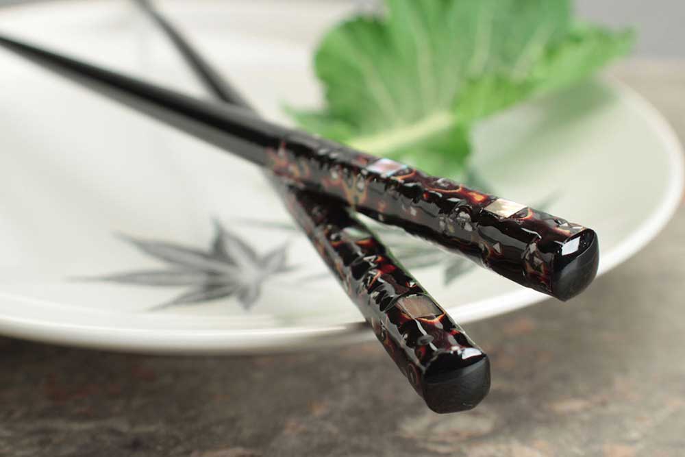 Luxury Chopsticks Chopsticks Cutlery Dishware Black Chinese For J9N6 Style V7L3