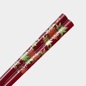 Autumn Leaves Chopsticks Red