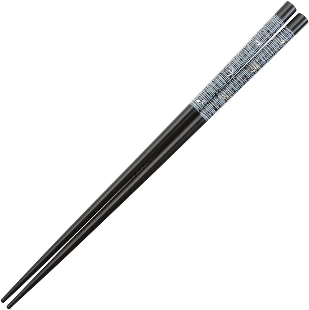Dragonflies of Gold and Silver on Black Japanese Style Chopsticks