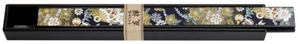 Black Lacquer Chopsticks Boxes With Laminated Origami Paper
