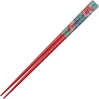 Butterflies on Red Floral Japanese Style Chopsticks