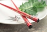 Chinese Gold Symbols on Red Chopsticks