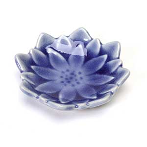 Dahlia Tiny Sauce Dish Blue