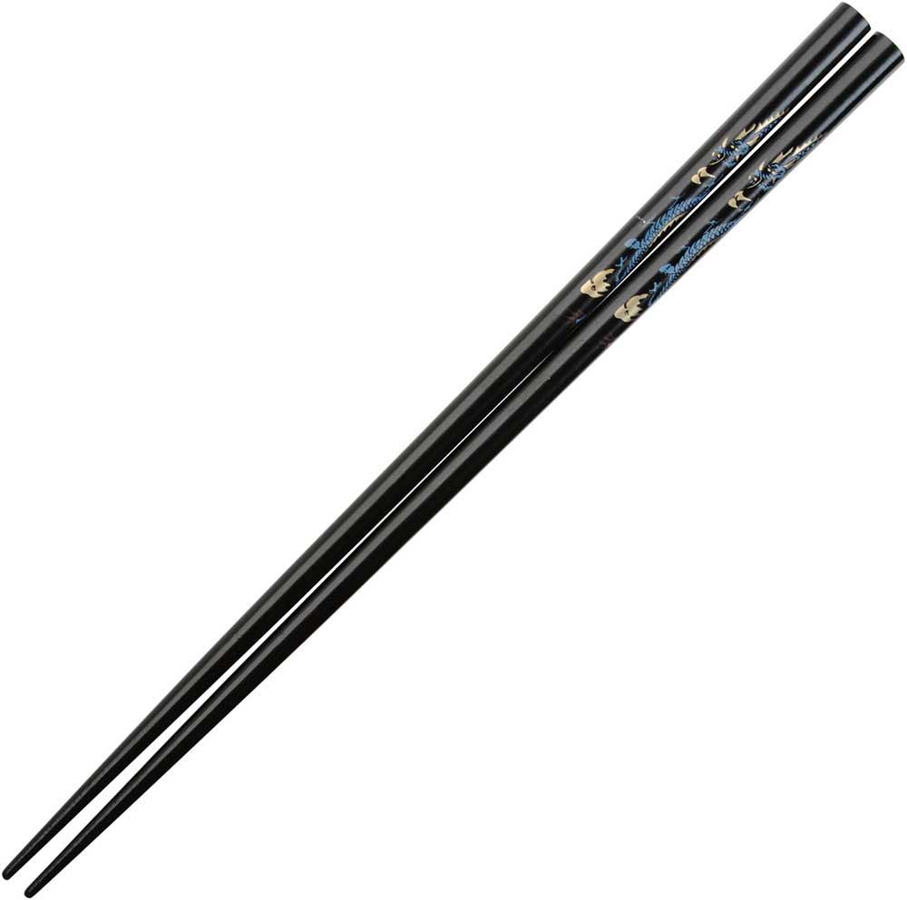 Dragon on Black Japanese Style Chopsticks
