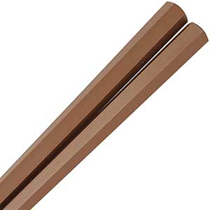 Eco Japanese Chopsticks Hex Light Brown