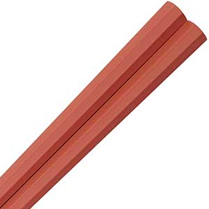  Eco Japanese Chopsticks Octagon Red