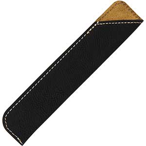 Faux Leather Chopstick Sleeve Black