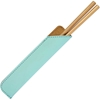 Faux Leather Chopstick Sleeve Light Teal - 10732