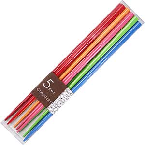 Five Colors Chopsticks Set of 5 Pairs 