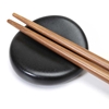 Flat Round Chopstick Rest Black - R4803