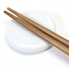 Flat Round Chopstick Rest White - R5404