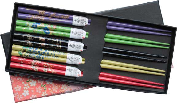 Floral Colors Chopsticks Set