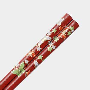 Flying Butterflies Chopsticks Red
