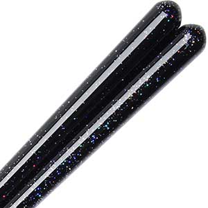 Futome Black Starry Night Wakasa Chopsticks 