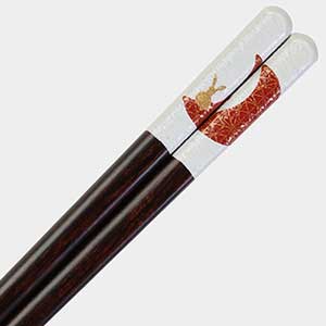 Gekka Rabbit Red Japanese Chopsticks