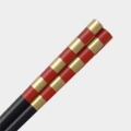 Gold Tatami Mat Red Japanese Chopsticks