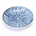 Grass Pattern Sauce Dish Blue