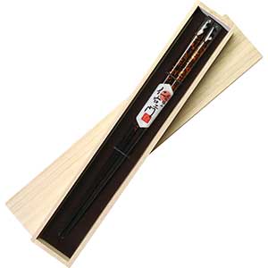 Halo Wakasa Chopsticks & Box 1 Pair Set