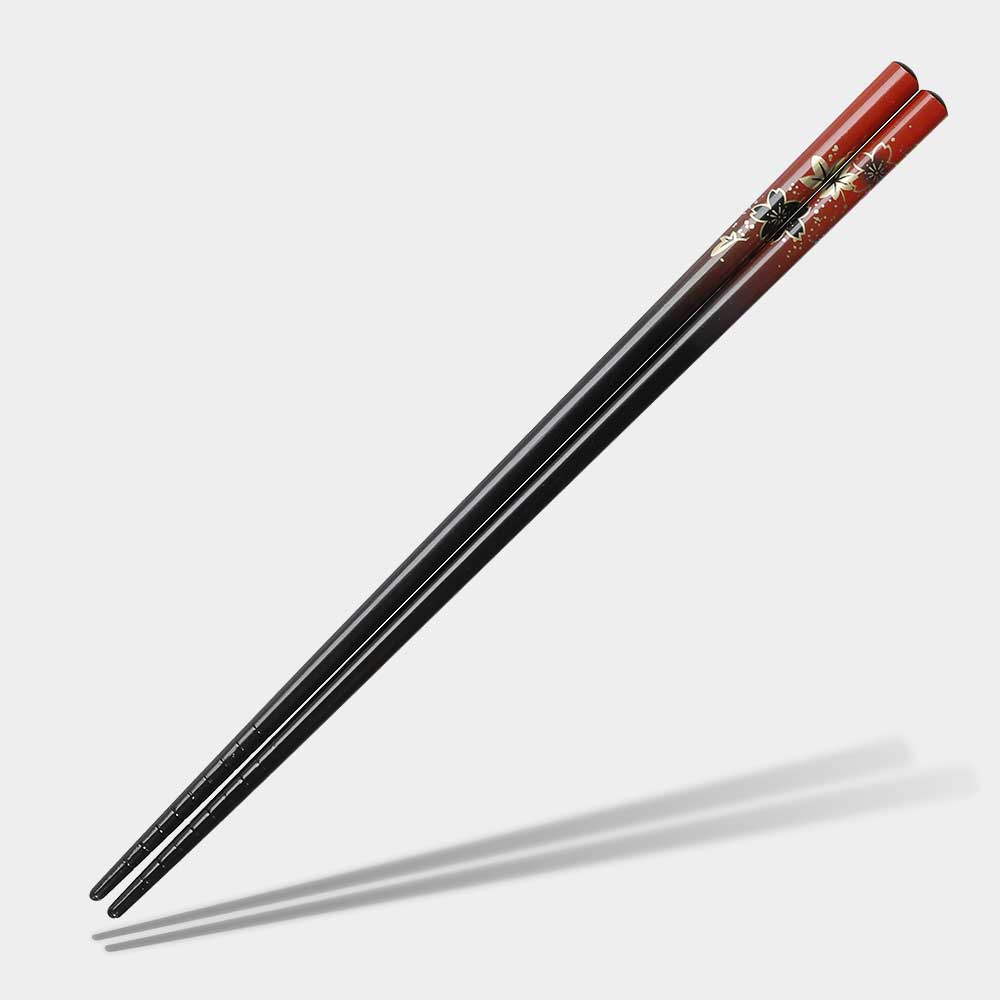 Hana Yuzen Black and Red Chopsticks