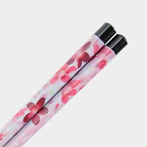 Hanaya Cherry Blossoms Black Dishwasher Safe Chopsticks