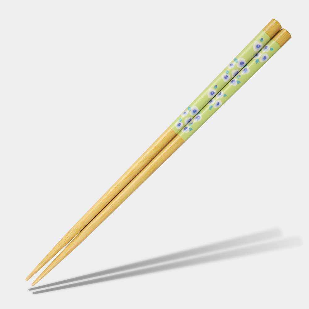Happiness Antimicrobial Green Chopsticks
