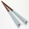 Herringbone Green Japanese Wood Chopsticks - 80393