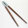 Herringbone Green Japanese Wood Chopsticks - 80393