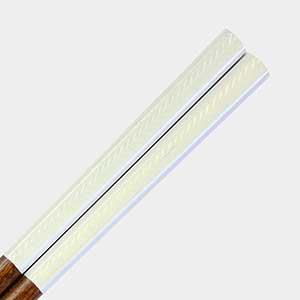 Herringbone White Japanese Wood Chopsticks