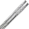 Korean Stainless Steel Chopsticks Embossed Bamboo