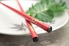Kotobuki Longevity Kanji on Red Japanese Style Chopsticks