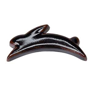 Leaping Rabbit Brown Chopstick Rest 
