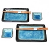 Light Blue Crackled Glaze Japanese Dinnerware Set