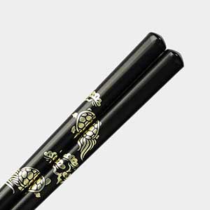 Lucky Gold Turtles Japanese Chopsticks