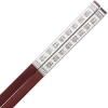 Luxury Chinese Chopsticks Silver Metal Ancient Characters Sandalwood