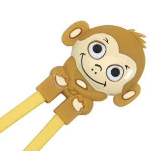 Monkey Childrens Chopsticks Brown Monkey Chopstick Helper brown, childrens chopsticks, chopstick aides, childrens helping chopsticks, helper chopsticks, monkey chopsticks, brown chopsticks, childrens helper chopsticks, childrens training chopsticks