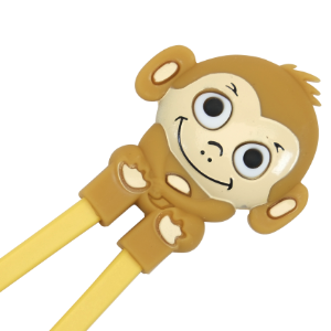 Monkey Childrens Chopsticks Brown Monkey Chopstick Helper brown, childrens chopsticks, chopstick aides, childrens helping chopsticks, helper chopsticks, monkey chopsticks, brown chopsticks, childrens helper chopsticks, childrens training chopsticks