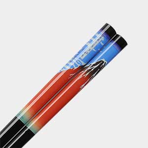 Mt Fuji Ukiyo-e Chopsticks Black