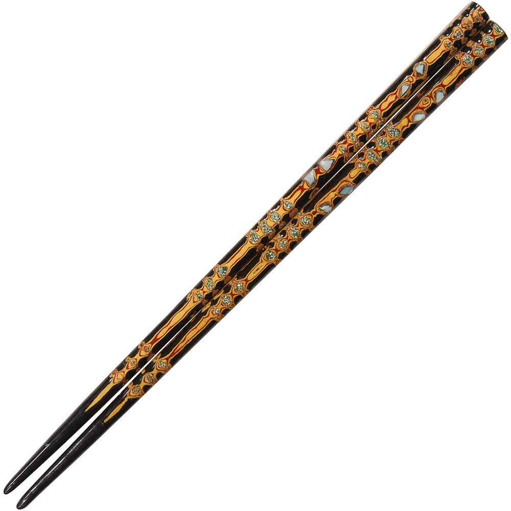  Multi-Color Japanese Chopsticks with Inlaid Shell