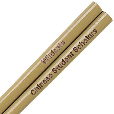 Old Gold Engraved Personalized Chopsticks